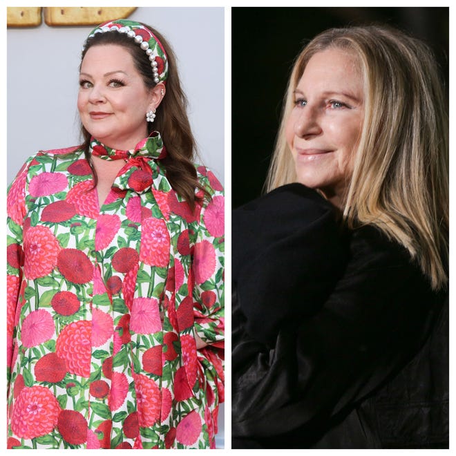 It was the Instagram comment you couldn't help but cringe at.  Barbra Streisand (right) wrote in a recent Instagram post by Melissa McCarthy (left): "Give him my regards, have you taken Ozempic?"